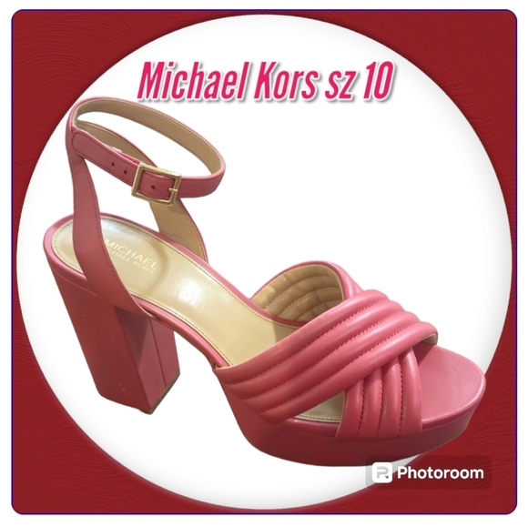 MICHAEL Michael Kors Royce Quilted Leather Platform Sandal - Picture 1 of 14